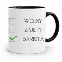 Dla Baristy Baristki Kawiarki Kubek Czarny Prezent Z Nadrukiem Ze Zdjęciem