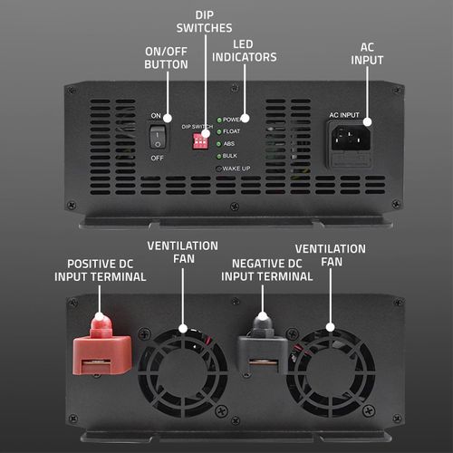 Inteligentna ładowarka do akumulatorów LiFePO4 AGM GEL SLA 50A 12V na Arena.pl