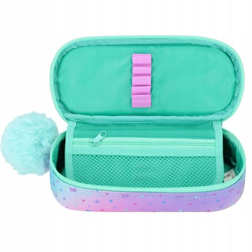 PIÓRNIK SZKOLNY SASZETKA USZTYWNIANA DLA DZIEWCZYNKI OMBRE Z KOTKIEM KOT na Arena.pl