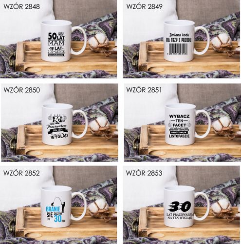 Kubek z nadrukiem PREZENT CZŁOWIEK LEGENDA ROK na Arena.pl