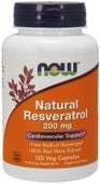 NOW FOODS Natural Resveratrol 200 mg (120 kaps.)