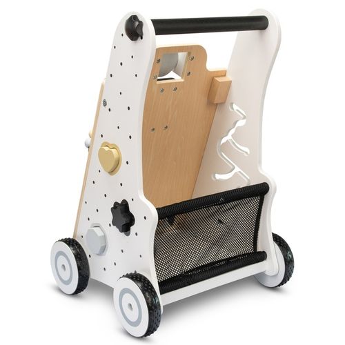 CHODZIK PCHACZ INTERAKTYWNY DLA DZIECI JEŹDZIK EDUKACYJNY 2W1 CZARNO-BIAŁY na Arena.pl