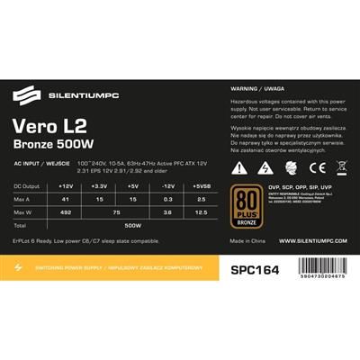 SilentiumPC Vero L2 500W 80Plus Bronze na Arena.pl