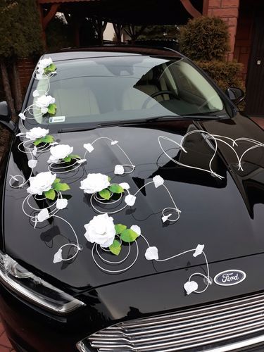 Dekoracja samochodu ozdoby na auto do ślubu płatki na Arena.pl