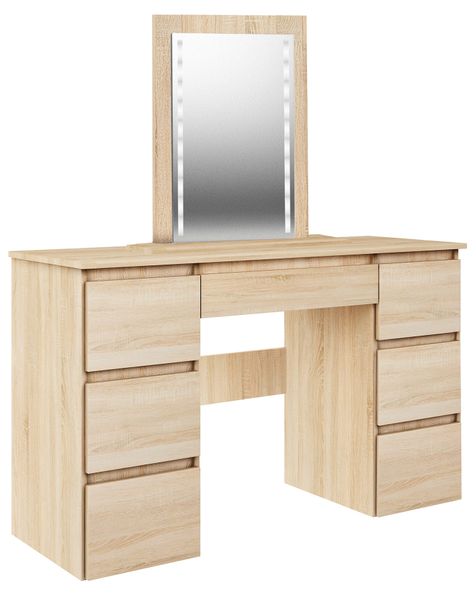 TOALETKA MEGAN B3 BIAŁA lustro LED