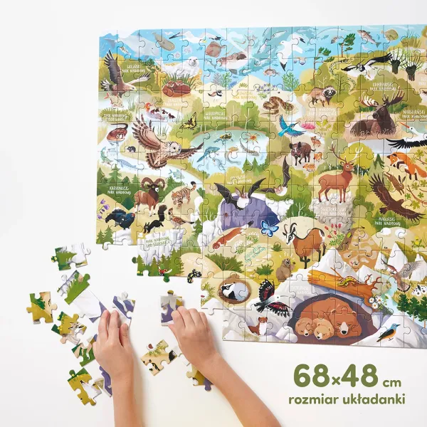 Dzikie puzzle 200 elementów. Parki narodowe zdjęcie 6
