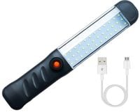 MOCNA LATARKA WARSZTATOWA LAMPA 48 LED COB USB HAK MAGNES AKUMULATOROWA