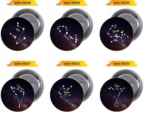 Przypinki buttony ZNAKI ZOODIAKU BYK na Arena.pl