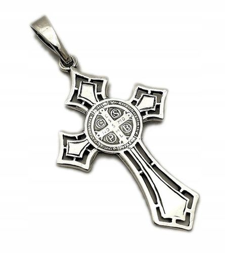 Krzyżyk św. Benedykta 5 cm SREBRO 925 na Arena.pl