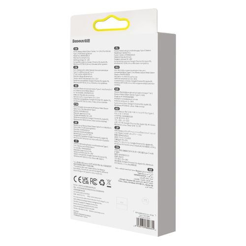 Multifunkcjonalny HUB USB 7w1 Typ C HDMI czytnik kart TF PD szary na Arena.pl