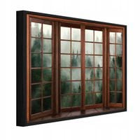 Obraz W Ramie Na Płótnie Do Sypialni Salonu 3D Okno 60x40