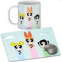 ZESTAW KUBEK + PODKŁADKA - ATOMÓWKI - PREZENT WIELE WZORÓW + IMIĘ