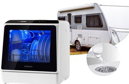 Mini ZMYWARKA PRZENOŚNA 2w1 Stołowa z Zbiornikiem na Wodę Turystyczna na Arena.pl