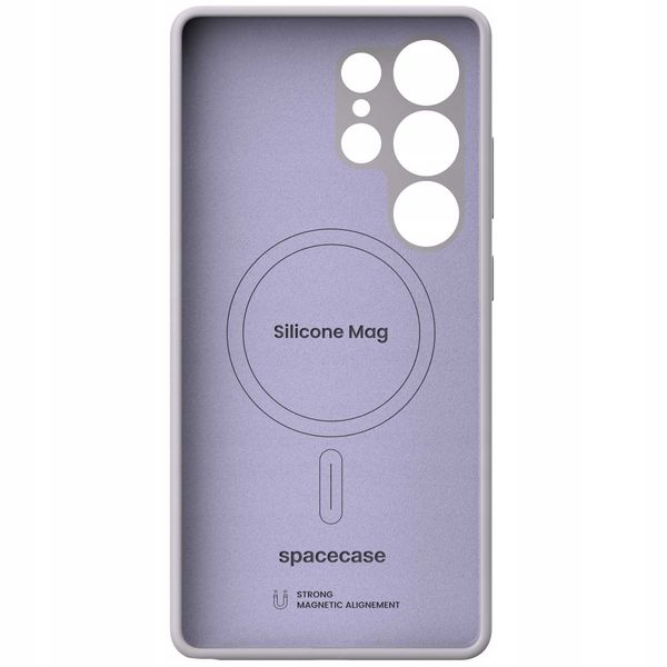 Spacecase Silicone Mag Galaxy S25 Ultra Light Purple zdjęcie 6