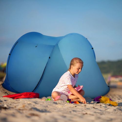 NAMIOT PLAŻOWY SAMOROZKŁADAJĄCY PARAWAN POP UP ZAMYKANY Z DASZKIEM OUTTEC na Arena.pl