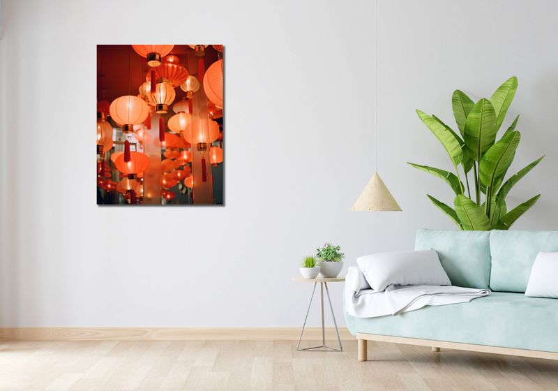 Obraz 70x90cm Festiwal Latarni zdjęcie 2