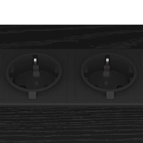 Szafka Nocna Czarny dąb 38 x 30 x 48 cm Materiał drewnopochodny na Arena.pl