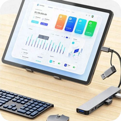 HUB ADAPTER UNIWERSALNY ROZDZIELACZ USB-C 8w1 CZYTNIK SD USB 3.0 AUDIO na Arena.pl