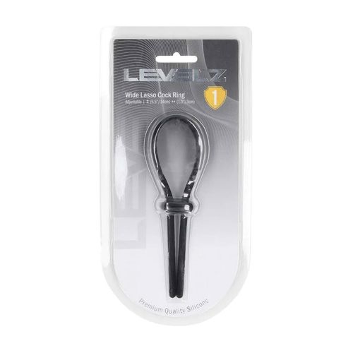 wide adjustable silicone lasso cockring - 5mm - black na Arena.pl