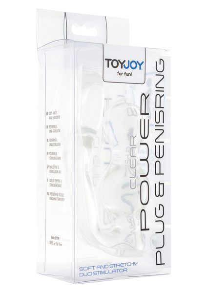 Plug-Power Plug & Penisring Clear zdjęcie 4
