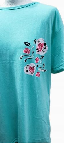 Piżama z Bawełny Komplet Koszulka Spodenki r. L na Arena.pl