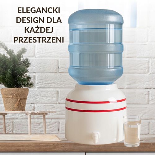 Ceramiczny Dystrybutor Wody ViO CD-02 - Czerwony Pasek Zestaw Basic na Arena.pl