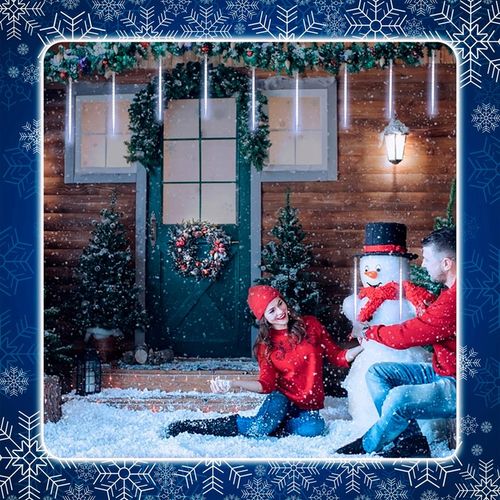 METEORY 10 SPOLI 50 CM 360 LED LAMPKI PADAJĄCY ŚNIEG SOPLE GIRLANDA 8 m na Arena.pl