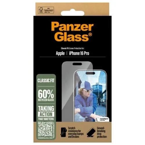 Szkło hartowane PanzerGlass Screen Protector Classic Fit na iPhone 16 Pro na Arena.pl
