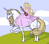 FOTOTAPETA dla dziecka UNICORN KSIĘŻNICZKA KOŃ