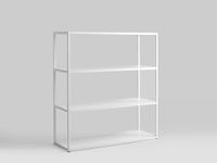 Regał HYLLER METAL 100x110 - biały, do biura, meble skandynawskie