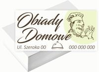 Wizytówki firmowe Foliowane 1000szt różne wzory OBIADY DOMOWE