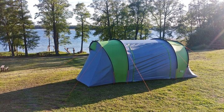 Namiot 4 Osobowy 2 sypialnie Przedsionek Tropik 3000mm Turystyczny zdjęcie 2