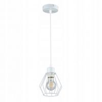 LAMPA SUFITOWA LED LOFT BIAŁA ŻYRANDOL E27 NOWOCZESNY DESIGN