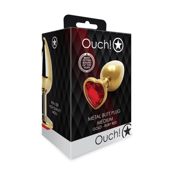 Heart Gem Butt Plug - Medium zdjęcie 3