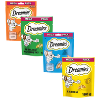Dreamies Karma uzupełniająca dla kotów i kociąt mix smaków 180 g x 4 sztuki