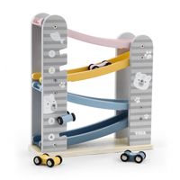 Kolorowa Drewniana Zjezdzalnia Dla Samochodziko