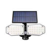 NAŚWIETLACZ LED SOLARNY 78X SMD Z CZUJNIKIEM PIR IP65 15W