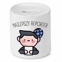 Skarbonka Dla Dziennikarza Najlepszy Reporter Z Nadrukiem Ze Zdjęciem