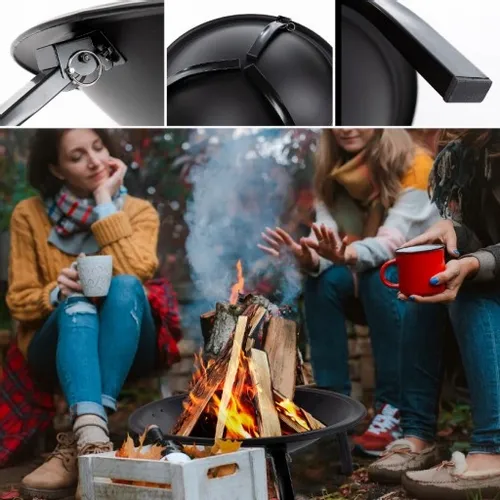 PALENISKO OGRODOWE Z RUSZTEM OGNISKO GRILL POKRYWA na Arena.pl