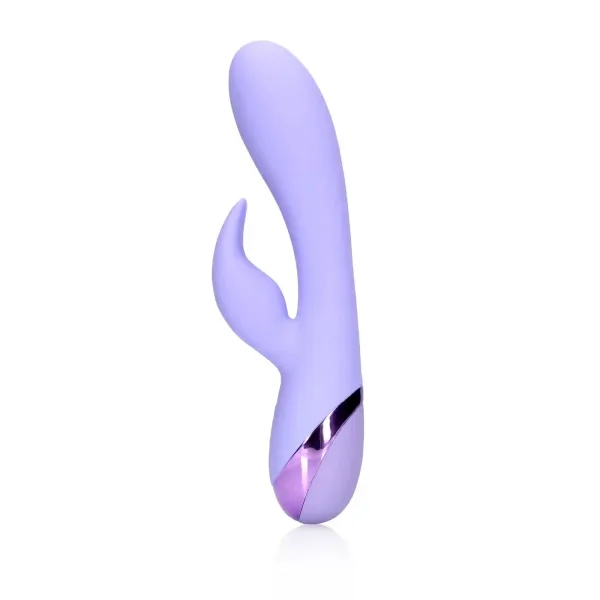 Smooth Silicone Rabbit Vibrator - Digital Lavender zdjęcie 4