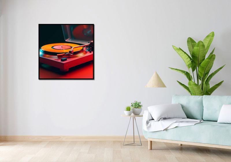 Plakat 80x80cm Retro Granie zdjęcie 4