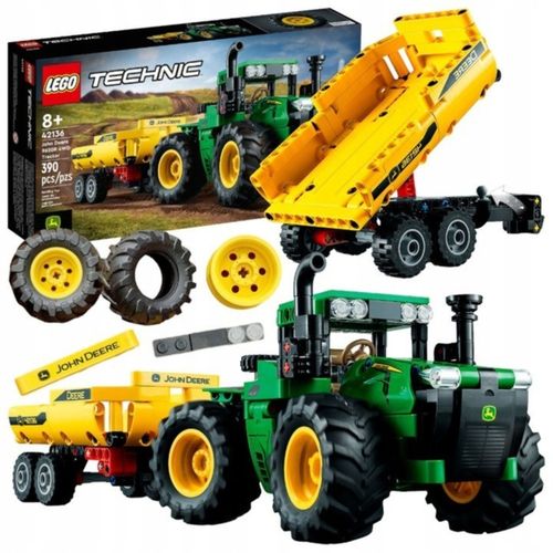 ZESTAW KLOCKÓW LEGO TECHNIC CIĄGNIK Z WYWROTKĄ PRZYCZEPKĄ TRAKTOR JOHN DEER na Arena.pl