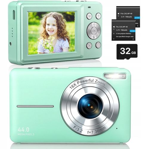 APARAT CYFROWY FOTOGRAFICZNY 16X Z KARTA 32GB I LAMPA BŁYSKOWA WYPEŁNIAJĄCA na Arena.pl