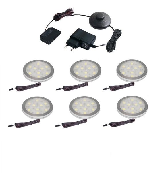 Oświetlenie mebli 6 x oprawa LED Hestia b/zimna zestaw zdjęcie 1