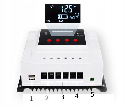 STEROWNIK Panel WIFI SOLARNY REGULATOR 12-48V 60A na Arena.pl