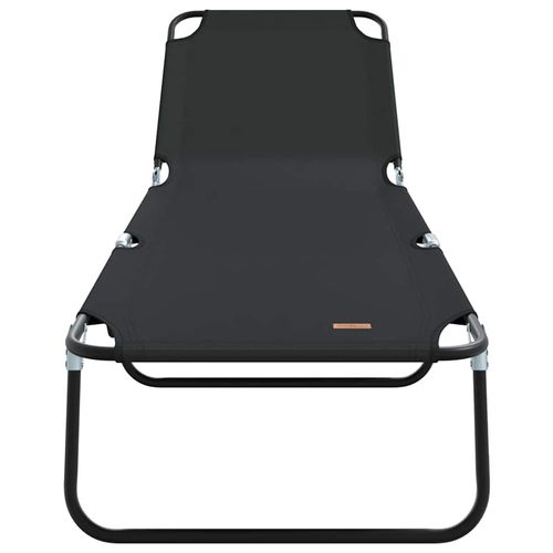 Składany leżak 2-osoba 2 pcs Czarny 56 x 189 x 87cm tkanina na Arena.pl