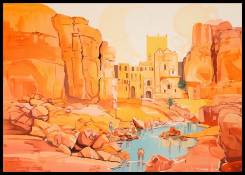 Plakat 84x59,5cm Ruiny pod Słońcem na Arena.pl