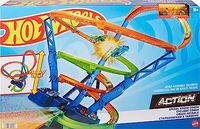 HOT WHEELS ACTION TORNADO TOR WYŚCIGOWY PĘTLA ZESTAW SAMOCHODOWY 73 CM 5+