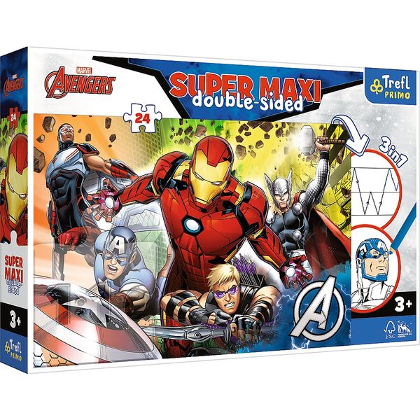Puzzle 24 Super Maxi Silni Avengers 41007 zdjęcie 6