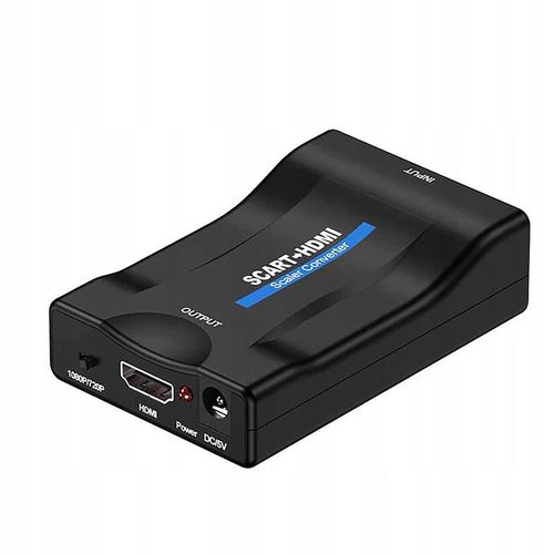 ADAPTER KONWERTER SCART DO HDMI PRZEJŚCIÓWKA SYGNALU EUROZŁĄCZE AV na Arena.pl